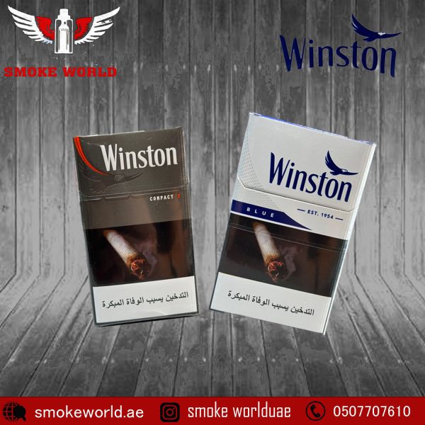 Winston Cigarettes packet with different flavors