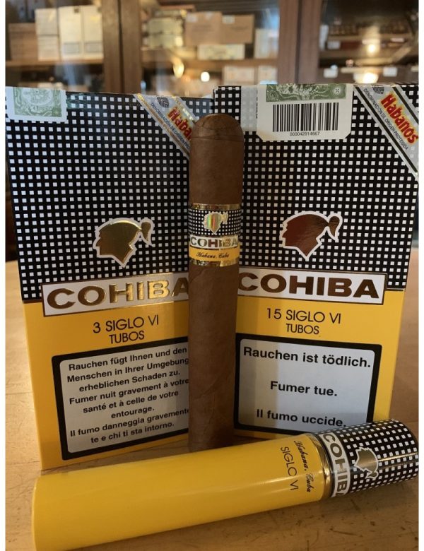 Cohiba cigar with two packets