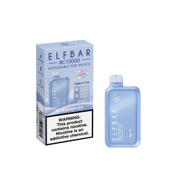 Elf bar bc 10000 puffs disposable e device blueberry ice flavour