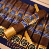 E.P Corrilo pledge prequel cigar with the cigars box in the background.