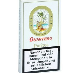 Havana Cigars Cigarillos Quintero Puritos 1 Pack of 5 Cigarillos 100% Tobacco