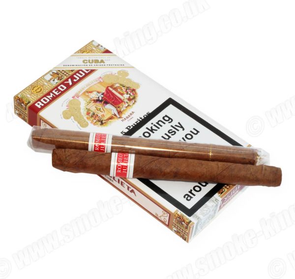 Romeo julieta puritos cigar pack of 5 with one tubed cigars with box