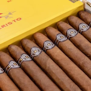 Montecristo No 2 Cigars - Premium Cuban Pirámides, 6⅛" x 52 RG, Rich Flavor, Perfect Draw, 75-Minute Enjoyment, Iconic Smoke