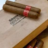 Image of cuban Cigar with habanos hecho en cuba box in the background