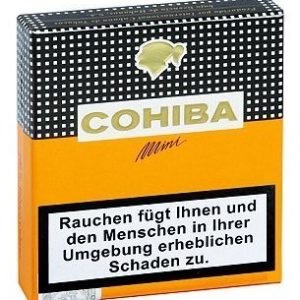 Cohiba Mini Cigars - Box of 100 (5 Packs of 20) | Premium Cuban Miniature Cigars for a Short Break | 80mm Length, 8mm Diameter | Smooth and Rich Flavor