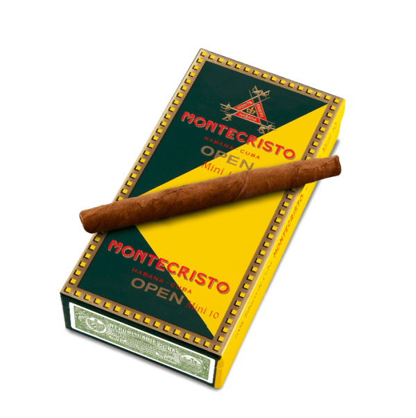 Montecristo OPEN Mini Cigar - Authentic Cuban Blend for a Luxurious Smoke Anytime | 82mm * 7.6mm | Big Sale