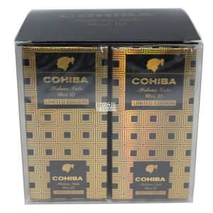 Cohiba Mini Limited Edition 2020 - 100 Cigars (10 Packs of 10) | Premium Medium-Bodied Cigarillos with Spicy Notes | Vuelta Abajo Tobacco | 10-Minute Smoke | Ideal for Novices | Pre-Cut, No Bands