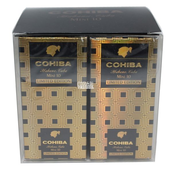 Cohiba Mini Limited Edition 2020 - 100 Cigars (10 Packs of 10) | Premium Medium-Bodied Cigarillos with Spicy Notes | Vuelta Abajo Tobacco | 10-Minute Smoke | Ideal for Novices | Pre-Cut, No Bands