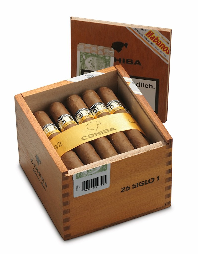 Cohiba Siglo I Cigar-SLB Box of 25 | 4" Length, 40 Ring Gauge | Medium Strength with Classic Cohiba Flavor | 30-40 Minute Smoke | Premium Cuban Cigars-Dubai, UAE