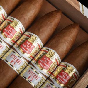 Hoyo de Monterrey Epicure No 3 Cigar – Box of 10 | Premium Cuban Figurado | Rich Flavor Profile | Perfect for Aficionados – Dubai, UAE