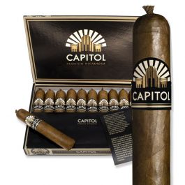 Capitol Jack Cigars - Box of 10, Robusto Vitola, 4.72 Inches, Ring Gauge 52 | Medium Strength, Nicaraguan Blend, Premium Quality | Available in Dubai, UAE