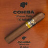 Closeup shot of cohiba habana cuba logo with cigar image