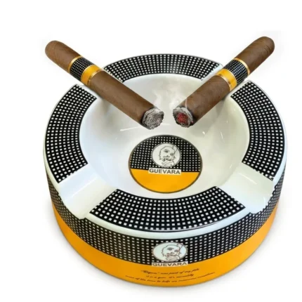 Che guevara black and gold ceramic cigar ashtray